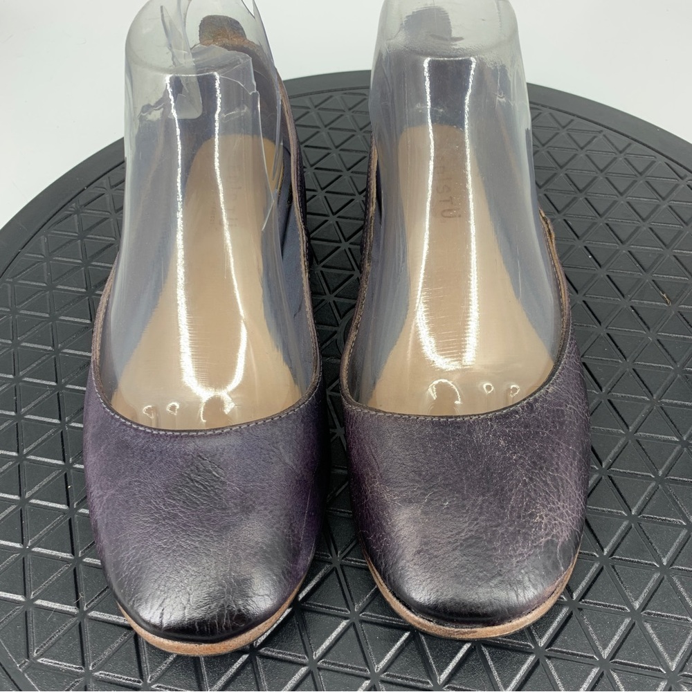 Bed Stu Women's Purple Leather Flats - Picture 3 of 10